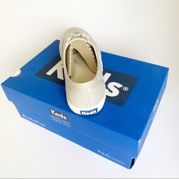 NWB KEDS Champion Matte Brushed Metallic Silver - Picture 7 of 8